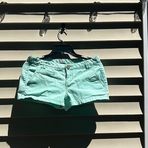 Light green shorts from Express size 0